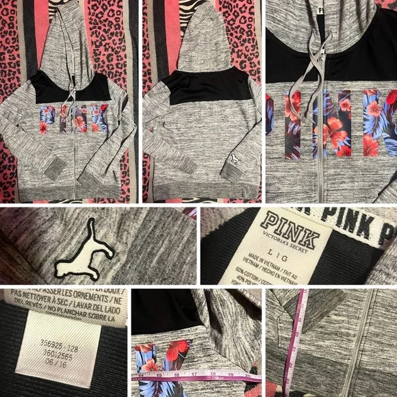 PINK Victoria's Secret BLING sequins tropical bundle - Picture 3 of 13